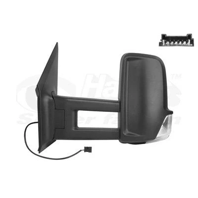 Imagem de Espelho retrovisor Van Wezel 3077825 esquerda preto completo, convexo, para regulação eléctrica dos espelhos, aquecível, não aquecido