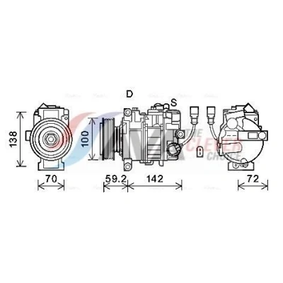 Imagem de Compressor, ar condicionado AVA QUALITY COOLING VNAK385