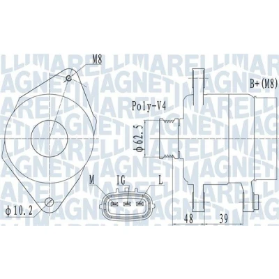 Imagem de Alternador MAGNETI MARELLI 063731517010