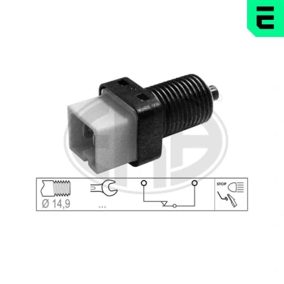 Imagem de ERA 330704 Interruptor de luz stop mecânico 2pólos PEUGEOT: 307 CC, Carrinha, 206 Hatchback, CITROËN: C3 I Jumpy Van