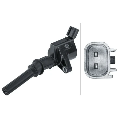 Imagem de HELLA 5DA 358 168 321 Bobina de ignição 2pólos 12V cavidade vela