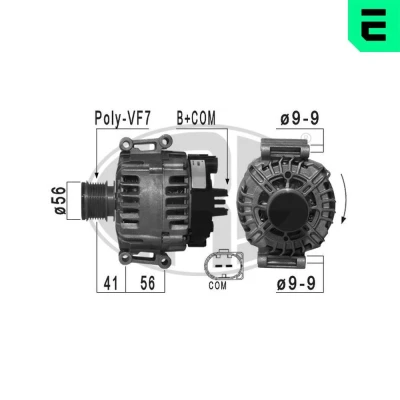 Imagem de ERA 210965A Alternador 14V 150A MERCEDES BENZ: Classe C T modell, Sprinter 3.5 Van, E Sedan