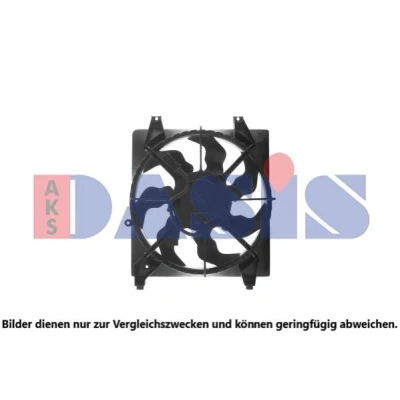 Imagem de AKS DASIS 568067N ventilador de radiador para veículos com/sem ar condicionado 390mm 12V 180W com estrutura do (caixilho)