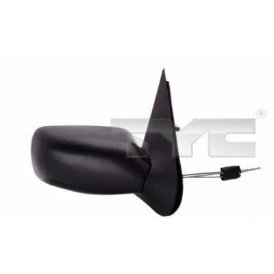 Imagem de Espelho retrovisor Tyc 310 0074 esquerda preto ajuste: por cabo de aço, convexo FORD: FIESTA 4