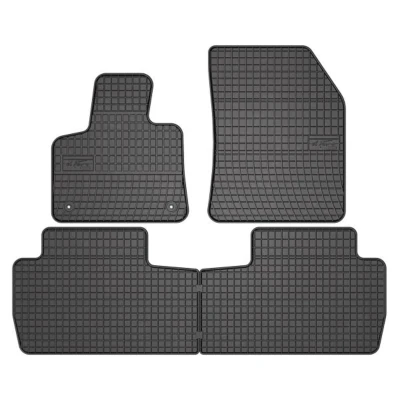 Imagem de FROGUM 401624 Conjunto de tapete chão Borracha à frente e atrás 4 preto medida PEUGEOT: 5008 II