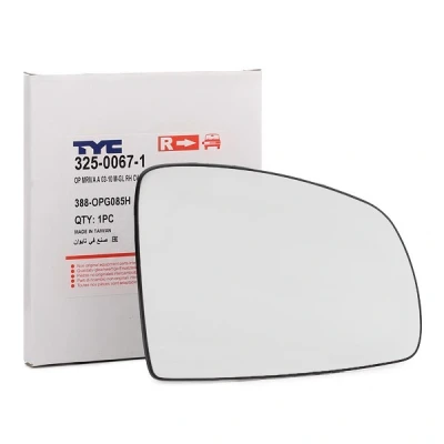 Imagem de TYC 325 0067 1 Vidro Espelho à direita OPEL: Meriva A