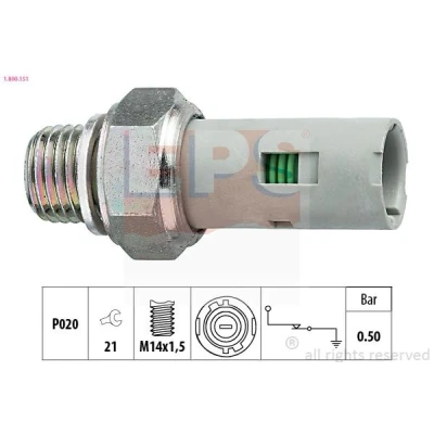 Imagem de EPS 1.800.151 Sensor Pressão do Óleo M14x1,5 1 Made in Italy OE Equivalent RENAULT: Kangoo I Express, CLIO 2, MEGANE DACIA: Duster SUV