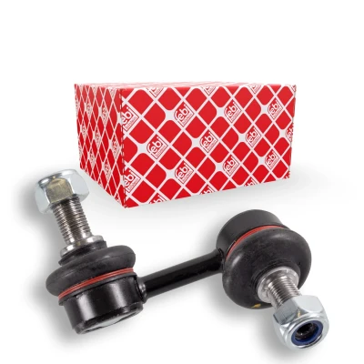 Imagem de FEBI BILSTEIN 27987 barra / escora, estabilizadora Eixo dianteiro, lado esquerdo 65 M12 x 1,25 ProKit com porca autoblocante Aço côr de prata