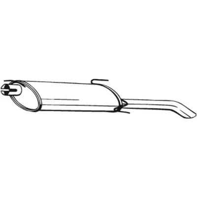 Imagem de BOSAL 185 311 Panela de escape traseira OPEL: Astra F Sedan
