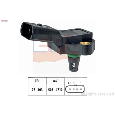 Imagem de EPS 1.993.228 Sensor Pressão de Sobrealimentação AUDI: TT Coupe, A4 B8 Sedan