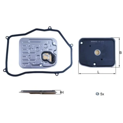Imagem de MAHLE ORIGINAL HX 272D Filtro de Transmissão com junta