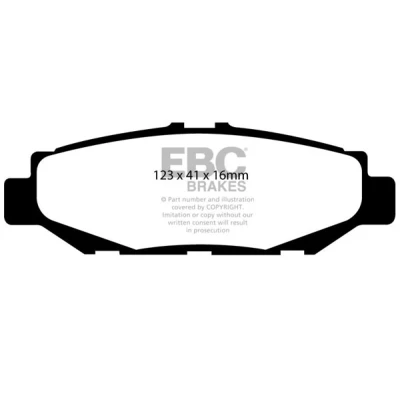 Imagem de Jogo de pastilhas para travão disco EBC Brakes DP2848