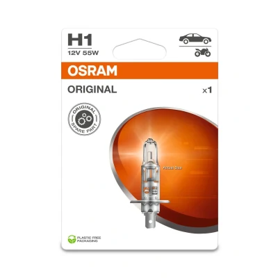 Imagem de OSRAM 64150 1BL Lâmpada, farol de longo alcance H1 12V 55W