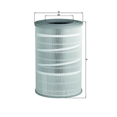 Imagem de MAHLE ORIGINAL LX 2068 Filtro de ar 463,0 309,5 Cartucho filtrante