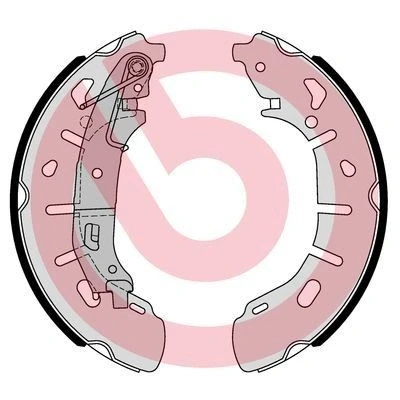 Imagem de BREMBO S 59 531 Maxilas de travão 254 57 com alavanca do mão FIAT: Doblo II Van / Carrinha
