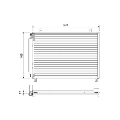 Imagem de VALEO 822656 Condensador com secador Alumínio 405mm