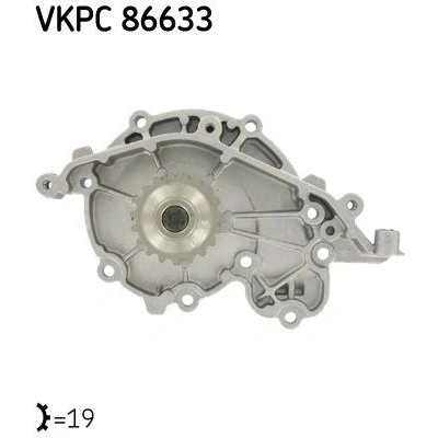 Imagem de SKF VKPC 86633 Bomba de água 19 Plástico para accionamento da correia dentada RENAULT: ESPACE 3, LAGUNA 1 Grandtour,