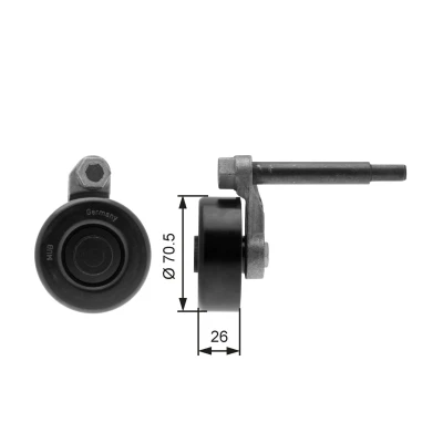 Imagem de GATES FleetRunner Micro V Kit T39000 Polia Tensora BMW: 3 Sedan, Touring, 5 Sedan