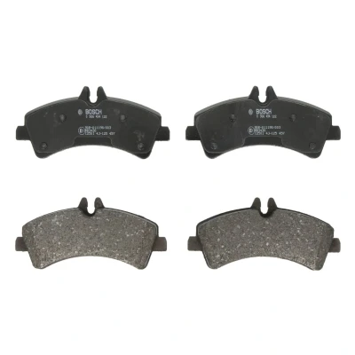 Imagem de BOSCH 0 986 494 122 Jogo de pastilhas para travão disco Baixo teor metálico com chapa anti ruído, instruções montagem