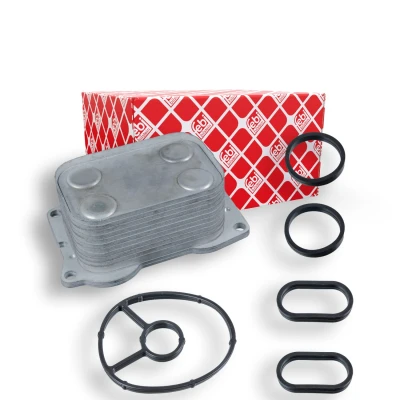 Imagem de FEBI BILSTEIN 107180 Radiador de Óleo com juntas CITROËN: C5 3, II Carrinha, Hatchback, PEUGEOT: 307 SW, 508 I SW