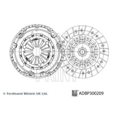 Imagem de BLUE PRINT ADBP300209 Kit de Embraiagem duas peças com massa lubrificante sintética 240mm FIAT: Ducato III Van