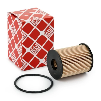 Imagem de FEBI BILSTEIN 26366 Filtro de óleo com retentor Cartucho filtrante OPEL: Astra H Hatchback, Corsa E С Van, FIAT: Tipo Hatchback