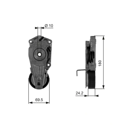 Imagem de GATES FleetRunner Micro V Kit T38405 Polia Tensora MINI: Cabrio, Hatchback