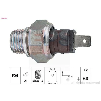 Imagem de EPS 1.800.006 Sensor Pressão do Óleo M14x1,5 Made in Italy OE Equivalent RENAULT: Rapid Van, Trafic I 4 Carrinha