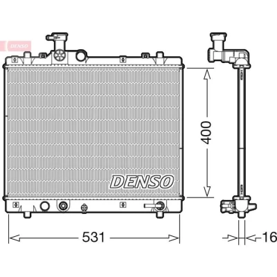 Imagem de Radiador, arrefecimento do motor DENSO DRM47035