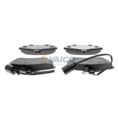 Imagem de VAICO V10 8121 Jogo de pastilhas para travão disco Q+, original equipment manufacturer quality Eixo dianteiro incl. contacto aviso desgaste
