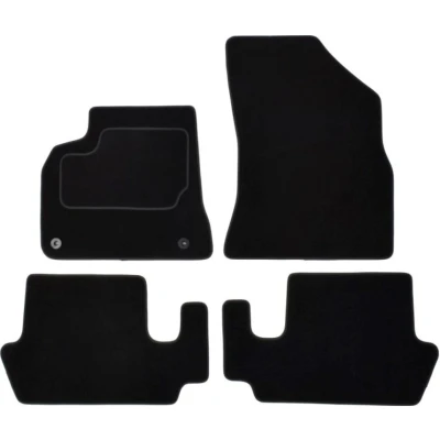 Imagem de MAMMOOTH A041 PGT310 PRM 01 Conjunto de tapete chão Têxtil à frente e atrás 4 preto medida PEUGEOT: 5008 I, 3008 I