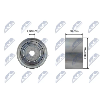 Imagem de NTY RNK SU 018 Polia de desvio/de guia, correia dentada 60mm
