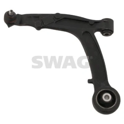 Imagem de SWAG 70 93 2443 Braço de suspensão com chumaceira Eixo dianteiro, lado esquerdo, em baixo transversal Aço fundido FIAT: Panda II Hatchback