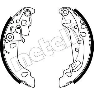 Imagem de METELLI 53 0137 Maxilas de Travão 180,0mm 32mm com afinação automática FORD: FIESTA 4, 5