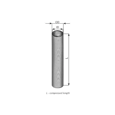 Imagem de DINEX 94138 Tubo ondulado, sistema de escape 1000mm