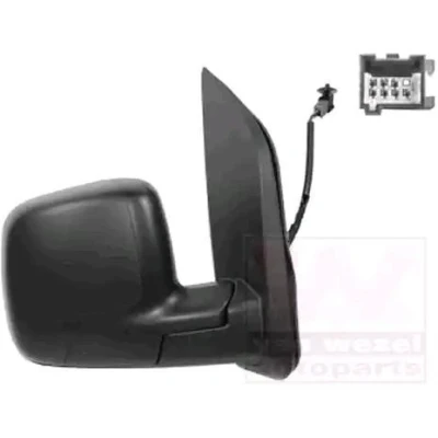 Imagem de Espelho retrovisor Van Wezel 1748808 à direita preto rugoso completo, convexo, para regulação eléctrica dos espelhos, aquecível, com sensor de
