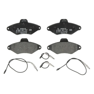 Imagem de BOSCH 0 986 461 757 Jogo de pastilhas para travão disco Baixo teor metálico incl. contacto aviso desgaste CITROËN: Xantia Hatchback