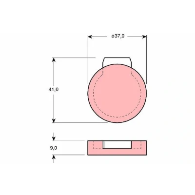 Imagem de TRW GDB272 Jogo pastilhas travão, travão de estacionamento disco