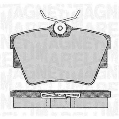 Imagem de MAGNETI MARELLI 363916060370 Jogo de pastilhas para travão disco RENAULT: Trafic 2 Kasten, 3, 3 Bus, OPEL: Vivaro A Van