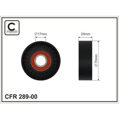Imagem de CAFFARO 289 00 Polia Tensora AUDI: A4 B6 Avant, SKODA: Fabia I Hatchback