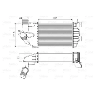 Imagem de VALEO 818556 Intercooler sem válvula de recirculação dos gases escape OPEL: Astra H Hatchback, GTC, Caravan