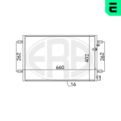 Imagem de ERA 667086 Condensador sem secador AUDI: A6 C6 Sedan, Avant