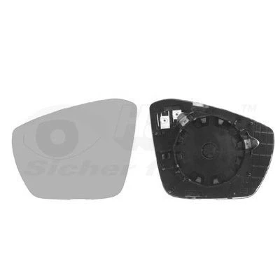 Imagem de VAN WEZEL 7624837 Vidro Espelho esquerda SKODA: Octavia 3 Schrägheck