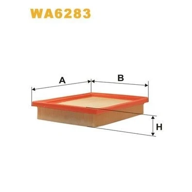 Imagem de WIX FILTERS WA6283 Filtro de ar 40 163 205 Cartucho filtrante HYUNDAI: Accent 1, I Sedan