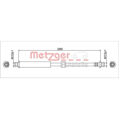 Imagem de METZGER 4111764 Mangueira de Travão Eixo traseiro esquerdo, direito 289
