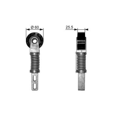 Imagem de GATES FleetRunner Micro V Kit T38355 Polia Tensora RENAULT: Scénic 1, MEGANE 1 Coach