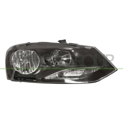 Imagem de PRASCO VG0234923 Farol Principal à direita H7/H7 preto com motor de regulação do alcance dos faróis VOLKSWAGEN: Polo V Hatchback
