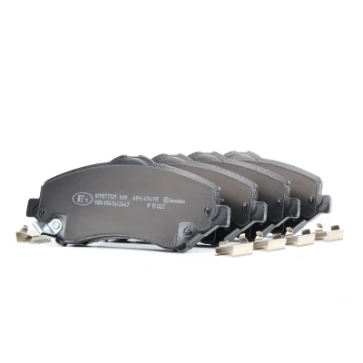 Imagem de BREMBO P 11 022 Jogo de pastilhas para travão disco com avisador sonoro desgaste acessórios DODGE: Journey MPV, JEEP: WRANGLER 3