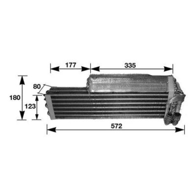 Imagem de MAHLE ORIGINAL AE 37 000S Evaporador sem válvula de expansão