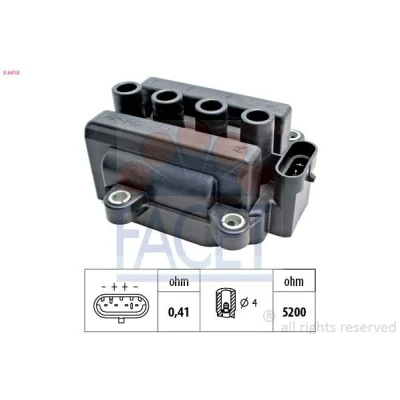 Imagem de FACET 9.6418 Bobina de ignição RENAULT: CLIO 2, TWINGO 1, 3, DACIA: SANDERO 2